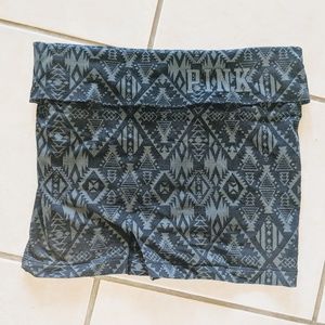 PINK tribal pattern yoga shorts S